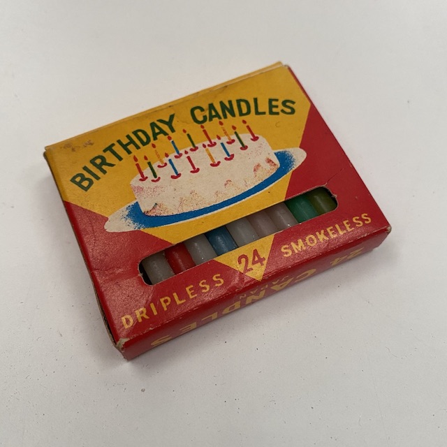 PACKAGING, Vintage Birthday Candles Box